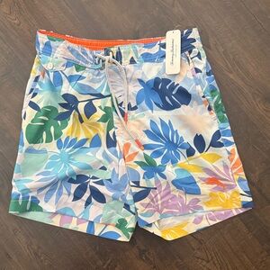 NWT Tommy Bahama Rialto Luau Oasis 6-inch swim trunks in Light Sky size small